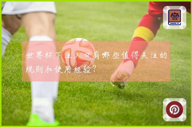 世界杯下注入口有哪些值得关注的规则和使用经验？